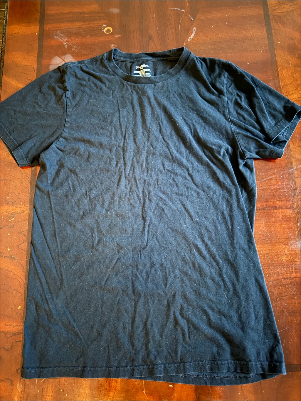 Goodfellow & Co Black Short Sleeve Crew T-Shirt